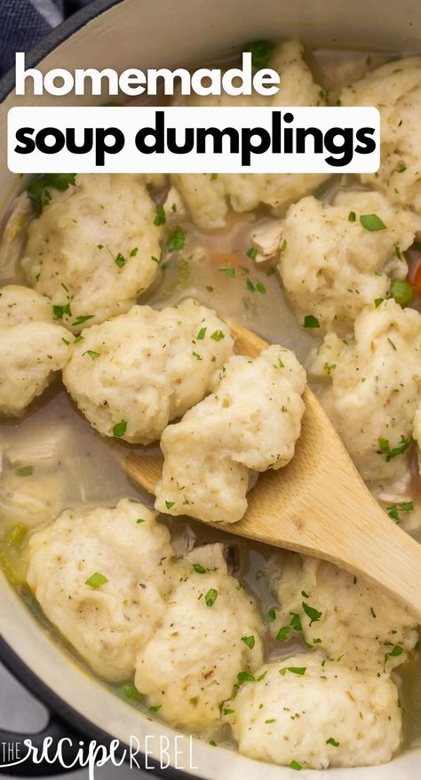 Dive into the heartwarming world of homemade soup dumplings with this cozy recipe adventure. Perfect for chilly evenings or when you're craving a comforting meal, these dumplings are a delightful blend of savory broth and tender dough. Follow along for step-by-step guidance on crafting these little pockets of joy, and bring a taste of tradition to your kitchen. Whether you're a seasoned cook or a curious beginner, this recipe promises a rewarding and delicious experience. Flour And Egg Dumplings, Polish Drop Dumplings, Egg Dumplings For Soup, Shrimp Dumplings Recipe Easy, How To Make Dumplings From Scratch, Homemade Drop Dumplings Recipe, Beef Dumpling Soup, Old Fashioned Dumplings Recipe, Dumplings Japanese