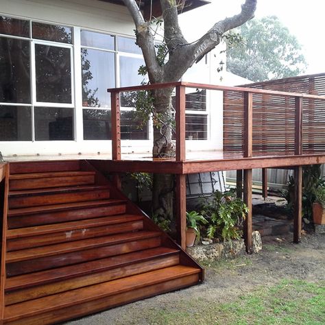 Timber Stair, Deck Steps, Timber Deck, Stair Steps, Storey Homes, The Balcony, Entertaining Area, Balboa, Home Reno