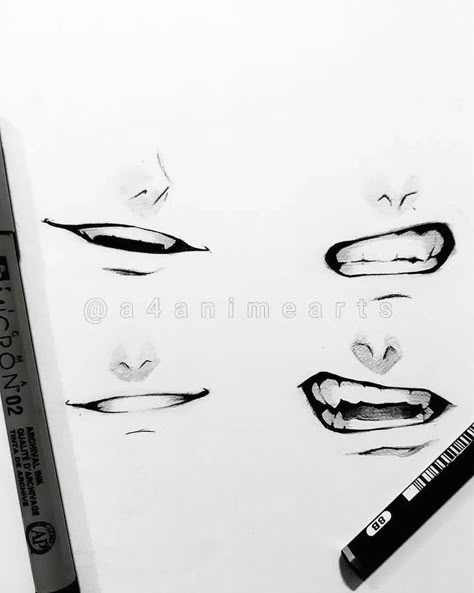 Sketches Of Mouths, Mouth Anime Reference, Anime Sketch Mouth, Anime Mouths Reference, Mouths Reference Drawing, Different Mouths Drawing, Different Mouth Expressions, Facial Expressions Drawing Anime, Mouth Anime Drawing