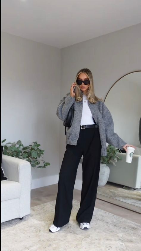 Wide Leg Trousers Outfit, Wide Leg Pants Outfit, Outfits For School, Stylish Work Attire, Office Outfits Women, Business Casual Outfits For Work, Looks Street Style, Autumn Outfits, Stylish Work Outfits