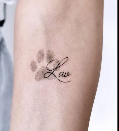 Small Dog Tattoos Chihuahua, Cockapoo Tattoos, Tattoo Ideas Female Dog, Dog Tattoo Paw, Cockapoo Tattoo, Rip Dog Tattoos, Golden Retriever Tattoo, Nose Tattoo, Poodle Tattoo