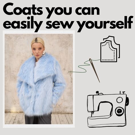 Save this collection of stylish coats that you can sew yourself using our patterns and video tutorials ☺️ 1️⃣ Opal Coat #fabrico_opal A luxurious coat with a maxi collar. We recommend sewing it with long-pile faux fur 🪮 2️⃣ Katrin Coat #fabrico_katrin A timeless coat that will always be in style. Feminine, elegant, and minimalistic. We recommend sewing it with short-pile faux fur or shearling. Which coat would you like to sew? P.S. Each coat comes with detailed patterns and step-by-step v... Women's Coat Pattern, Coat Pattern Sewing, Style Feminine, Stylish Coat, Coat Patterns, Sewing Patterns Free, Free Sewing, Video Tutorials, Coats For Women