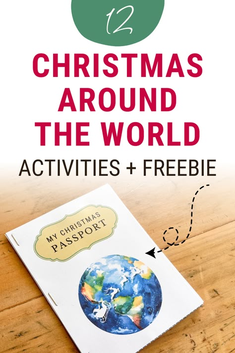 Take a trip around the globe with these fun Christmas Around the World activities! Perfect for homeschool, this post is packed with creative ideas for teaching your kids about holiday traditions from different cultures. Ideal for December homeschooling or preschool learning, these activities make celebrating global Christmas traditions both educational and festive. Holidays Around The World For Preschool, Christmas Cultures Around The World, December Holidays Around The World Preschool, Celebrations Around The World Activities, Christmas Around The World For Preschool, Holiday Around The World Preschool, Holidays Around The World Toddlers, Holidays Around The World Preschool Activities, Christmas Traditions Around The World For Kids Christmas Around The World Unit Study, Christmas In Classroom Ideas, Themes For December Preschool, Social Studies Christmas Activities, Free Christmas Around The World, Holiday Traditions Around The World, Christmas History For Kids, Holidays Around The World Crafts Kids, Holiday Around The World Preschool