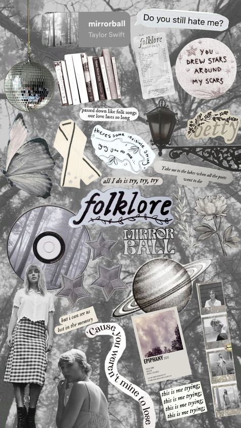 folklore by taylor swift #folklore #taylorswift Folklore By Taylor Swift, Taylor Swift Folklore Album Aesthetic, Taylor Swift Collage Wallpaper Folklore, Folklore Widget, Taylor Swift Folklore Wallpaper, Taylor Folklore, Folklore Taylor Swift, Imagenes Aesthetic, Taylor Swift Folklore