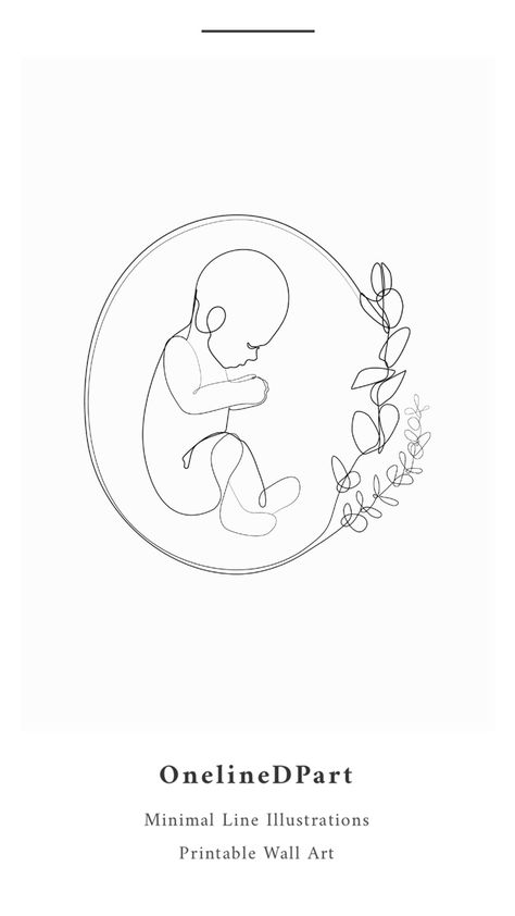 Baby portrait in flowers, Line Drawing Print, Baby Minimalist, Line Art, Minimalist Print, Nursery Print Pregnant Line Art Drawings, New Baby Art, Newborn Line Art, Baby Line Drawing, Baby Line Art, Baby Art Drawing, Pregnancy Line Art, Logo Baby, Minimalistic Line Art