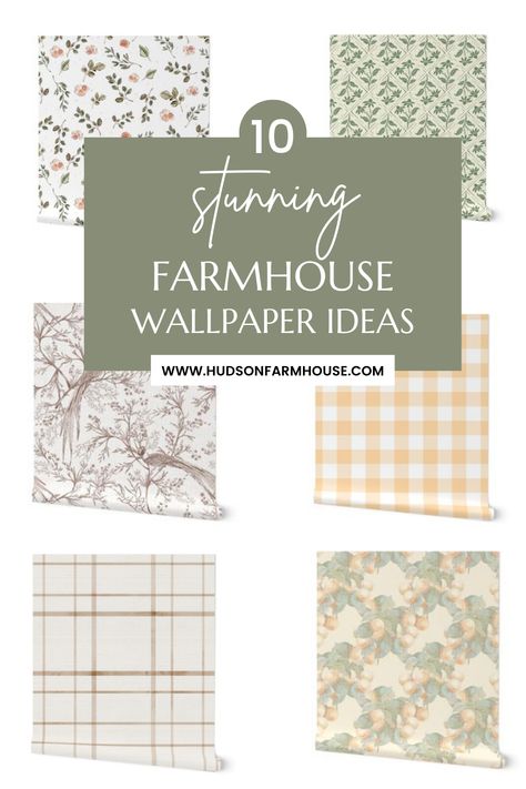 Transform your home with the elegant charm of farmhouse wallpaper. Our blog takes you on a journey through the best of Spoonflower's collection, including stunning floral and removable options. Learn how to blend these wallpapers into your decor for a touch of rustic beauty. Visit our blog now for creative ideas and start your home makeover today Farmhouse Chic Wallpaper, Modern Farmhouse Wallpaper Dining Room, Dining Room Wallpaper Farmhouse, Vintage Print Peel And Stick Wallpaper, Modern Farmhouse Wallpaper Accent Walls, Farmhouse Bedroom With Wallpaper, Modern Farmhouse Powder Room Wallpaper, Wallpaper For Kitchen Wall, Wallpaper Backgrounds Kitchen