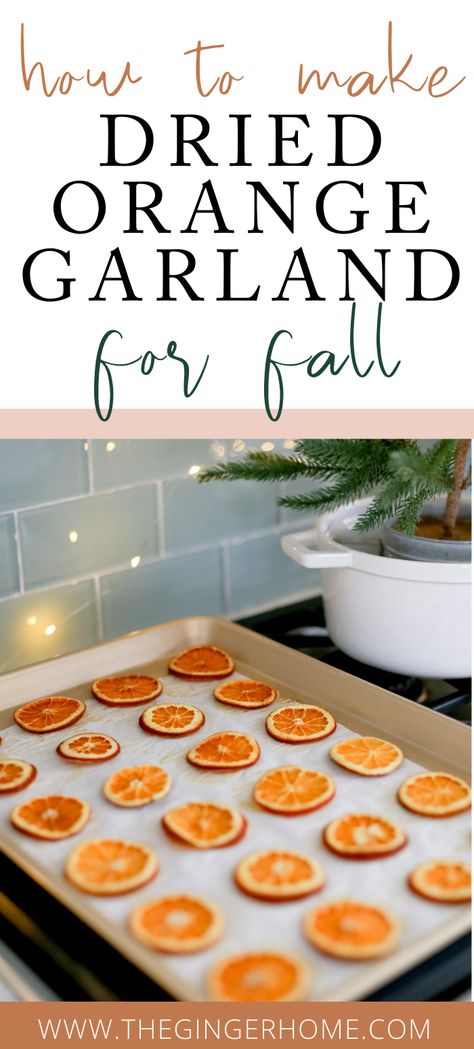 Dried Orange Garland, Joululahjat Diy, Easy Diy Fall Decor, Decorate Ideas, Easy Fall Decor, Easy Decor, Dried Oranges, Fall Thanksgiving Decor, Fall Deco