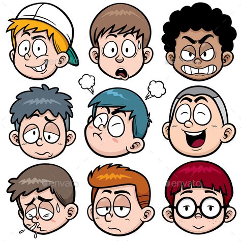 Boy face Animated Face Drawing, Comics Characters Drawing, Cartoon Boy Drawing, Cartoon Man Face, Cartoon Face Expressions, Boy Face Drawing, Animation Face, Boy Character Design, Cartoon Style Art