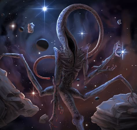 Horror Cosmico, Art Sinistre, Lovecraft Monsters, Lovecraft Art, Cthulhu Art, Lovecraft Cthulhu, Lovecraftian Horror, Arte Alien, Eldritch Horror