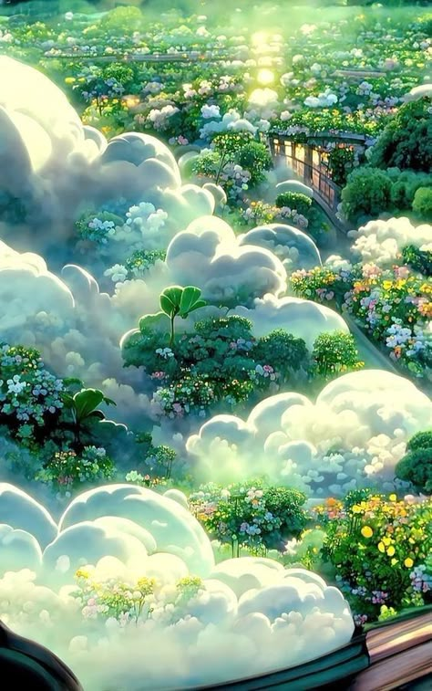 Anime Nature Aesthetic, Anime Landscape, Landscape Concept, Anime Artwork Wallpaper, Beautiful Landscape Wallpaper, Fantasy Art Landscapes, 판타지 아트, Dreamy Art, Alam Yang Indah