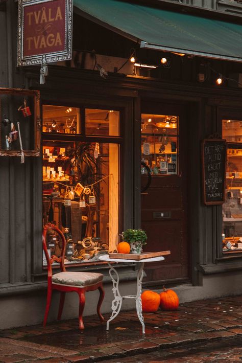 Cafe In Autumn, European Autumn Aesthetic, Autumn Coffee Shop Aesthetic, Autumn Cafe Coffee Shop, Coffee Shop Autumn, Autumn Cafe Aesthetic, Fall Coffee Shop Aesthetic, Fall Cafe Aesthetic, Fall Bookstore