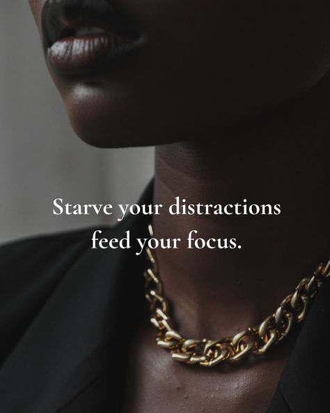 For anyone who needs to hear this 🫶🏾 In a world full of distractions it can be difficult to stay focused. Distraction is the enemy of vision💡 Allow yourself grace and space 🧘🏾‍♀️, take time to reassess and refocus your energy💫 Drop a 🙌🏽 if this resonates with you today Follow @think.build.wealth ➡️ for your daily dose of motivational mindset inspo. #money #business woman #lifegoals #motivation #success #thatgirl #mindset #femaleinspiration SEO| Success, successful, motivation, minds... Successful Working Women, Powerful Success Quotes, Career Focused Women, Successful Quotes Women, Inspiring Quotes Women, Focus Captions, Quotes For Women Motivational, Women Money Quotes, Successful Women Motivation