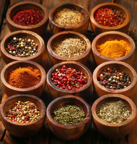 Spices are ingredients that enhance the flavor and aroma of food. Derived from different parts of plants such as seeds, bark, roots, and fruits, spices add depth and complexity to dishes. used for centuries in various cuisines. Spices have multiple purposes in cooking. offer health benefits. Common spices, like cinnamon, turmeric, cumin, paprika, cloves, cardamom, black pepper, chili pepper, ginger, and mustard seed, each have a unique flavor profile and can be used in different ways. Spices Aesthetic, Food Gifts For Men, Rustic Kitchen Storage, Spice Store, Spices Photography, Breaking Stereotypes, Cookies Dough, Homemade Spice Mix, Diy Food Gifts