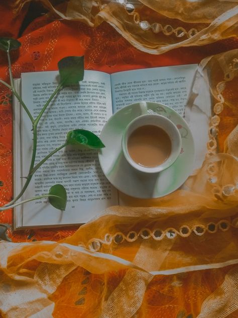 Bengali Books Aesthetic, Tea Asthetic Pics, Tea Asthetic Picture, Bengali Culture Aesthetic, Assamese Food, Desi Photoshoot, Bangla Aesthetic, Bengali Aesthetic, Photography Tea