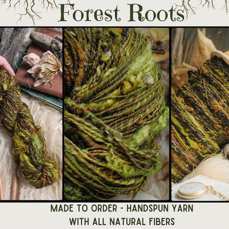 MeliorFiberStudio - Etsy Diy Nature Crafts, Yarn Pictures, Forest Crochet, Nature Crochet, Crochet Nature, Crafts With Yarn, Nature Weaving, Art Yarn Weaving, Handdyed Yarn