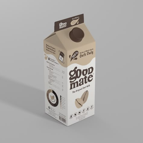 Carton Design, Milk Brands, Milk Packaging, Graphic Design Tutorials Learning, Milk Box, Chocolate Design, Branding Design Packaging, Plant Based Milk, Box Packaging Design