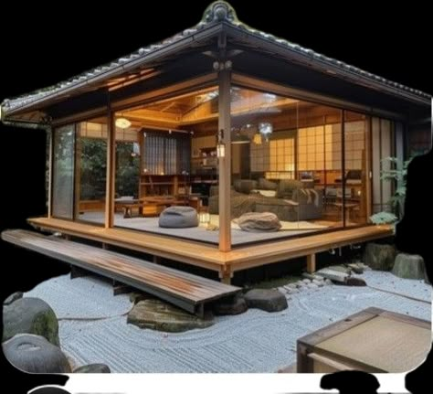 Asian Style House Exterior, Japanese Inspired House Exterior, Japan Modern House Japanese Style, Asian House Exterior, Modern Japanese House Exterior, Asian Farmhouse, Japanese Resort, Minka House, Japanese Home Exterior