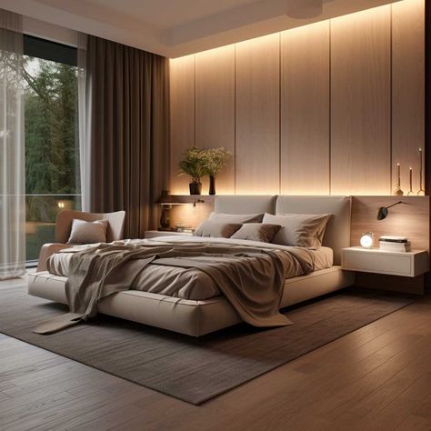 Neutral Master Bedrooms With Pop Of Color, Japandi Bedroom, Bedroom 2024, Luxury Room, 2024 Ideas, Modern Luxury Bedroom, Luxury Bedroom Design, Luxurious Hotel, Bloxburg Ideas