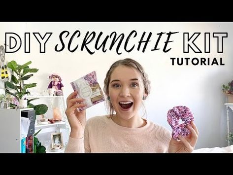 (39) DIY scrunchie kit tutorial - Hand sewn - YouTube Scrunchie Tutorial, Diy Scrunchie, Child Friendly, Diy Kits, Hand Sewn, Scrunchies, Hand Sewing, Sewing Projects, Sewing