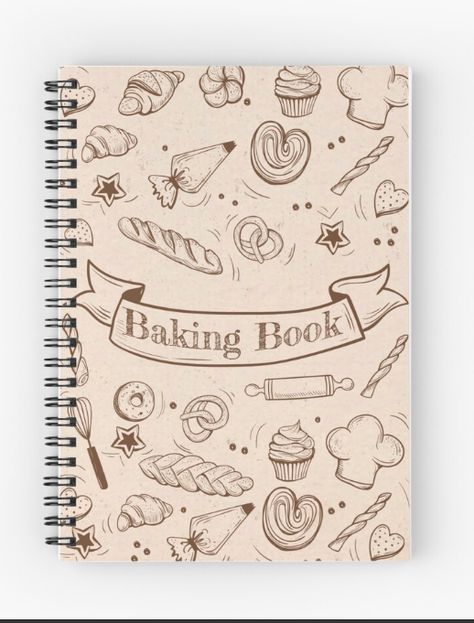 Cookbook Front Cover Design, Cookbook Cover Design Ideas, Baking Book Design, Homemade Cookbook Cover Ideas, Baking Book Cover Design, Book Recipes Design, Recipe Book Cover Ideas, Recipe Page Design, Cook Book Design Ideas