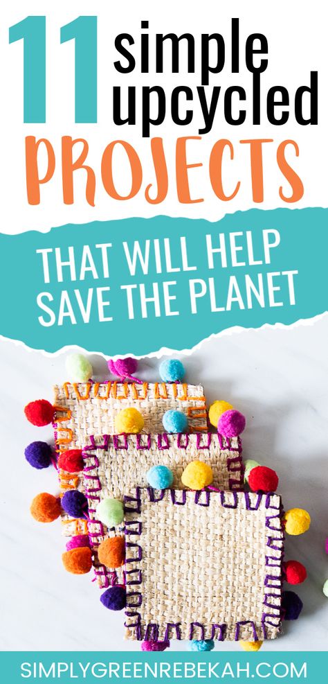 Turning trash into treasure is the true spirit of upcycling! Check out these 11 simple upcycled projects that will help save the planet - while also having fun! #upcycle #upcycledcrafts #repurposingideas #upcyclingideas Upcycling Projects For School, Upcycle To Sell, Trash To Treasure School Project Ideas, Trash To Treasure For Kids, Upcycle Projects For Kids, Upcycle Crafts For Kids, Read Renew Repeat, Upcycling Ideas For Kids, Simple Upcycling Ideas