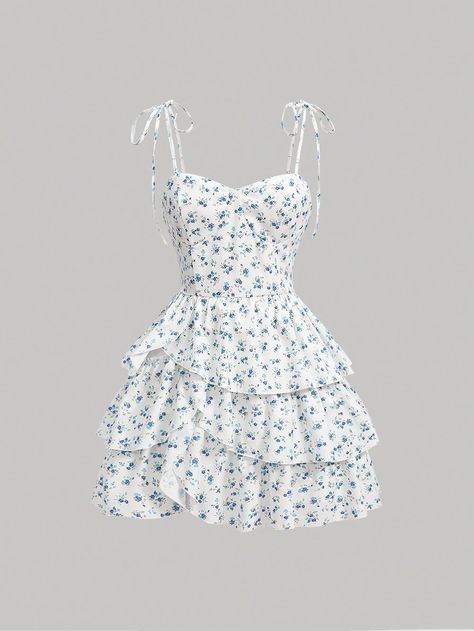 Spring Time Dresses, Cute Dresses Floral, Graduation Dress Floral, Cute Italy Outfits, Graduation Dress Middle School 8th Grade, White Corset Dress Short, Cute White Dresses Graduation, Dresses Graduation 8th Grade, Dresses For 8th Grade Graduation