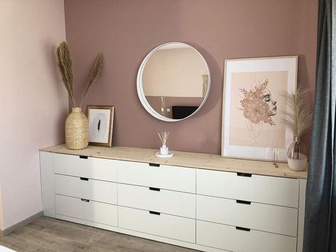 Nordli Ikea Bedroom, Nordli Bedroom Ideas, Ikea Inside, Nordli Ikea, Ikea Nordli, Luxe Bedroom, Bedroom Wall Colors, Diy Ikea, Decor Home Living Room