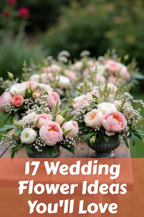 Did you know that your wedding flower ideas can transform the entire ceremony? Dive into a stunning collection of 17 breathtaking photos showcasing unique floral designs. Discover vibrant bridal bouquets, dreamy centerpieces, and fresh decor tips that promise to wow your guests. Unveil the secrets to perfectly matching your wedding theme with flawless blooms. Get inspired and bring your flower dreams to life! Romantic Natural Wedding, Wedding Bouquets Fresh Flowers, Whimsical Floral Arrangements Wedding, Affordable Flowers For Wedding, Dusty Rose Wedding Florals, Low Flower Centerpieces Wedding, Summer Wedding Floral Centerpieces, June Wedding Flowers Bridal Bouquets, Wedding Flower Trends 2024