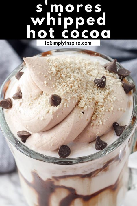 Hot Cocoa Marshmallows, Whipped Hot Cocoa, Whipped Drinks, Whipped Hot Chocolate Recipe, Whipped Hot Chocolate, Fun Tiktok, Hot Chocolate Drinks, Cheap Meal Ideas, Simple Family Meals