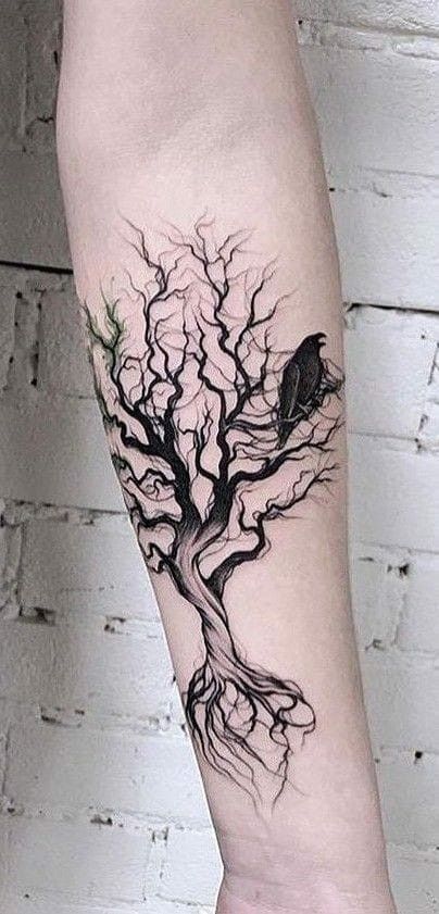 Tattoos Tree, Yggdrasil Tattoo, Tree Sleeve Tattoo, Tree Tattoo Forearm, Tree Tattoo Arm, Roots Tattoo, Autumn Tattoo, Tree Tattoos, Native Tattoos