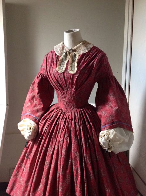 1850 Dress, 1840s Dress, 1850s Dress, 1860s Dresses, Victorian Era Dresses, 1850s Fashion, Historical Clothes, Victorian Era Fashion, Romantic Era