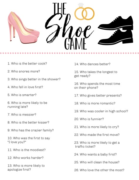 Wedding Shoe Game, Game Wedding, Wedding Questions, Wedding On A Budget, Coat Closet, Weddings By Color, Wedding Activities, Future Wedding Plans, Cute Wedding Ideas