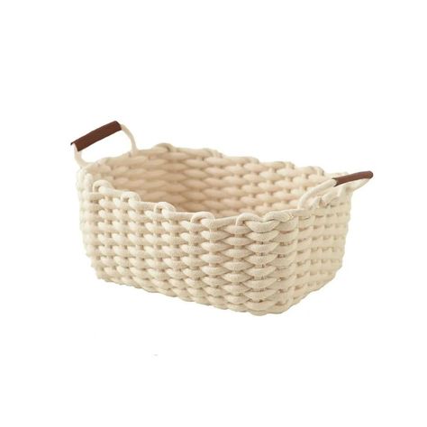 Cotton Rope Woven Desk Basket – Beige: Stylish and Functional Storage Bday Basket, Basket Aesthetic, Fall Bedding Sets, Small Gift Basket, Cluttered Desk, Cute Baskets, Summer Basket, Burr Basket, Fall Basket