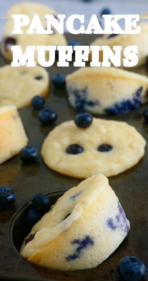 Whitefish Recipes, Blueberry Pancake Bites, Blueberry Pancakes Easy, Noom Recipes, Blueberry Pancakes Recipe, Menu Sarapan Sehat, Blueberry Pancake, Easy Breakfast Ideas, Pancake Bites