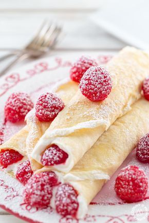 Cream Crepes, Best Crepe Recipe, Sweet Crepes Recipe, Easy Crepe Recipe, Crepes And Waffles, Special Breakfast, Sweet Crepes, Crepe Recipes, Vanilla Cream