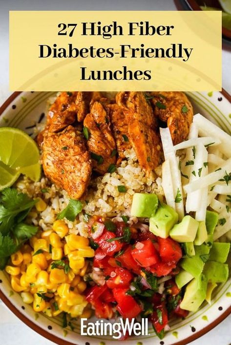 High Fibre Lunches, Prediabetic Diet, Complex Carbs, Recipes For Diabetics, Healthy Recipes For Diabetics, High In Fiber, Idee Pasto Sano, Diet Food List, Insulin Resistance