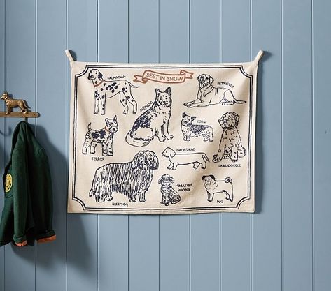 chris loves julia dog | Pottery Barn Kids Toddler Boy Room Wall Decor, Dog Themed Decor, Dogs Nursery, Dog Nursery Theme, Julia Marcum, Quilt Tapestry, Room Wishlist, Dimensional Wall Decor, Dog Nursery