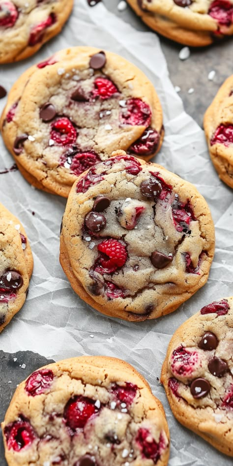 Baking Astethic, Raspberry Chocolate Chip Cookies, Baking Background, Bread Aesthetic, Aesthetic Baking, Raspberry Chocolate Chip, Baking Aesthetic, Baking Logo, Baking Art