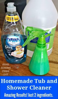 Tub And Shower Cleaner, Diy Shower Cleaner, Homemade Shower Cleaner, Bathtub Cleaner, Concrete Creations, Homemade Cleaning Supplies, Diy Cleaning Solution, Homemade Cleaning Solutions, Cleaner Recipes