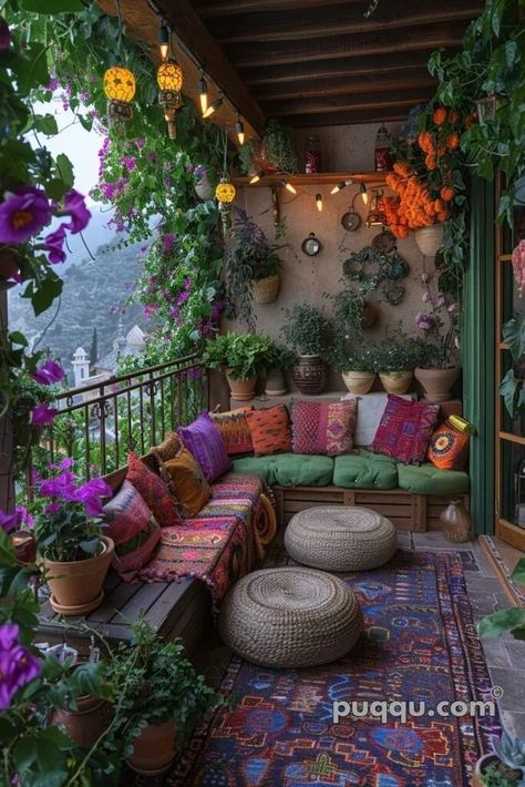 Balcony Apartment Decor, Balcony Vibes, Patio Balcony Ideas, Balcony Decoration Ideas, Balcony Apartment, Boho Balcony, Balcony Gardens, Balcony Design Ideas, Balcony Decoration