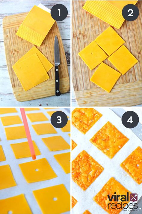 How To Make Homemade Cheese Its, Healthy Cheez It Recipe, Homemade Cheese Its Keto, Keto Cheez Its Recipe, Crackers Made From Cheese, Keto Cheeze Itz, Baked Cheese It Crackers, Homemade Cheese Crackers Keto, Cheese Itz Recipes