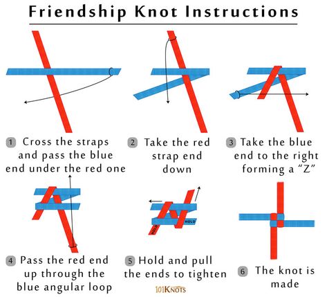 Friendship Knot | 101Knots Lanyard Knot, Scout Knots, Bowline Knot, Friendship Knot, History Meaning, Neck Tie Knots, Decorative Knots, Knot Tying, Girl Scout Juniors