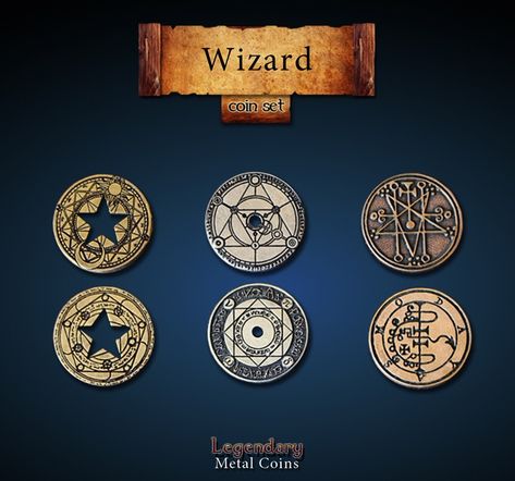 Fantasy Currency, Dnd Tools, Fantasy Coins, Dnd Equipment, Historical Coins, Space Western, Currency Design, Adventure Quest, Poker Set