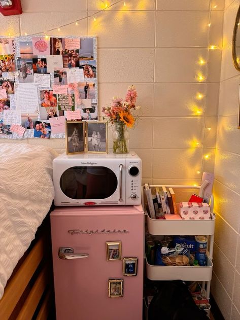 College Party Room Ideas, Dorm Room Ideas Brick Wall, Cute College Dorm Decor, College Dorm Suite Ideas, Colorful College Dorm, Realistic Dorm Room, Blueberry Bedroom, Dorm Room Inspiration Aesthetic, Wood Dorm Room