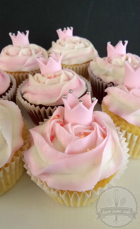 Fairy Princess Cupcakes, Fairytale Cupcakes Ideas, Once Upon A Time Cupcakes, Pink Princess Cupcakes, Princess Themed Cupcakes, Sleeping Beauty Cupcakes, Aurora Cupcakes, Cupcake Baby Shower Girl, Princess Cupcakes Ideas