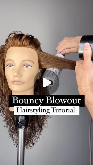 Authentic Beauty Concept USA on Instagram: "#blowout tutorial with @ahappyjustin - Use these #hairtips to create a bouncy blowout when perfecting your 'Mob Wife' aesthetic. 

Product selection is key so be sure to choose only the best, Justin reached for these favorites: 
🍃 Hydrate Spray Conditioner for soften and detangling 
🍃 Amplify Mousse for a voluminous results
🍃 Nourishing Hair Oil for shine and to seal split ends

.
#hairstyle #hairstyles #hairstyling #hairstyleoftheday #hairoftheday #hairvideo #hairvideos #hairtutorial #hairtutorials #haireducation #haireducator #hairideas #howtobeauty #beautytutorial #beautytips #hairtips #hairlove #hairfashion #bighair #layeredhair #haircuts #haircut #layeredhaircut #btconeshot2024_stylingvideo | @ahappyjustin" How To Blow Wave Your Own Hair, Hair Products For Blowout, How To Hair Blowout, Perfect Blowout Tutorial, Mob Wife Haircut, Mob Wife Hairstyles, Blowout Brush Tutorial, Blowout Techniques, Medium Hair Blowout Style