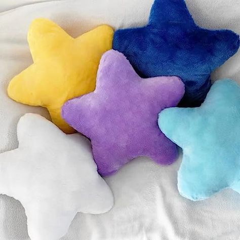 Star Pillow, Cute Room, Sewing Stuffed Animals, Cute Bedroom Decor, Kawaii Plushies, Star Pillows, Cute Pillows, Cushion Pillow, Cute Room Decor