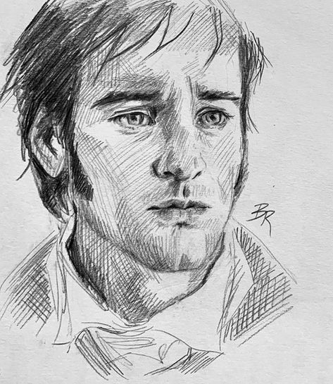 Pride & Prejudice Movie, Darcy Pride And Prejudice, Hipster Drawings, Pride And Prejudice 2005, Mr Darcy, Romantic Art, A Pencil, Painting Art Projects, Book Art Drawings