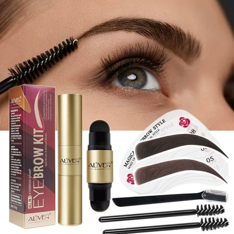 Tattoo Beginner, Eyebrow Template, Brow Stamp, Shimmer Lipstick, Eyebrow Shapes, Eyebrow Stamp, Eyebrow Shaper, Health Hair, Natural Eyebrow Makeup