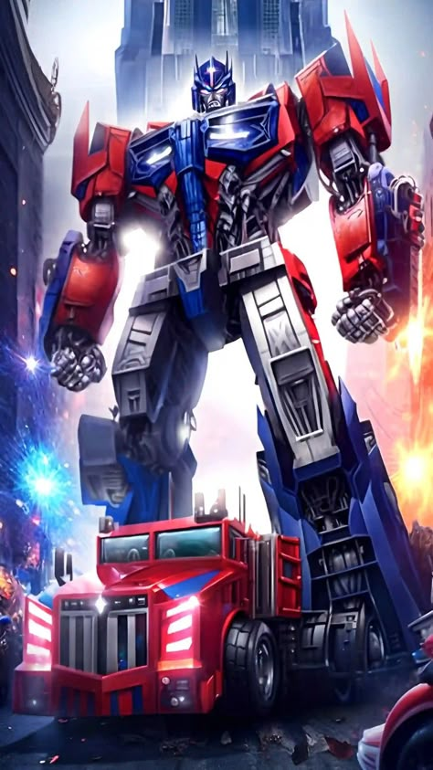 Transformers Optimus Prime Art, Optimus Prime Artwork, Transformer Optimus Prime, Transformers Birthday Cake, Famous Movie Cars, Transformers Cartoon, Iron Man Cartoon, Optimus Prime Art, Transformers Wallpaper